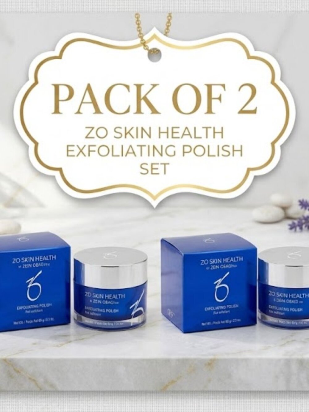 ZO Skin Health Exfoliating Polish 65g / 2.3oz (Pack of 2) New Sealed